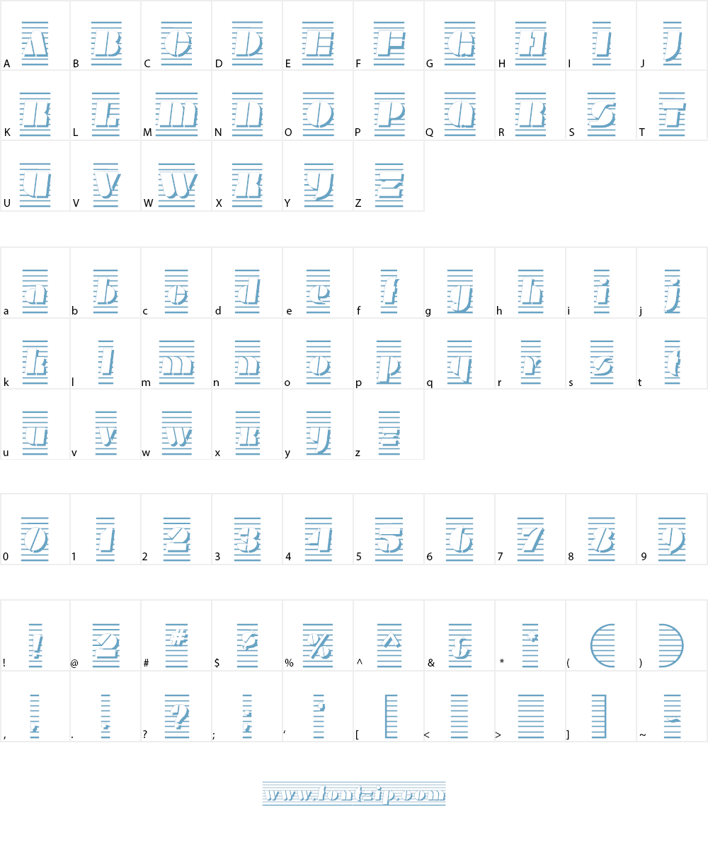 Reo Font Character